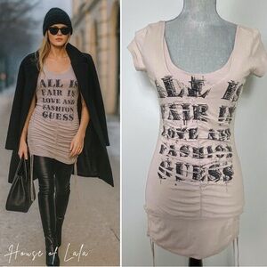 Guess Women's Graphic Print Mini Dress - Dusty Lilac size Small